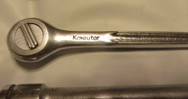 Huge Lot Kraeuter USA Tools - Ratchet - Extensions - Spinner - Sockets - Pliers 9