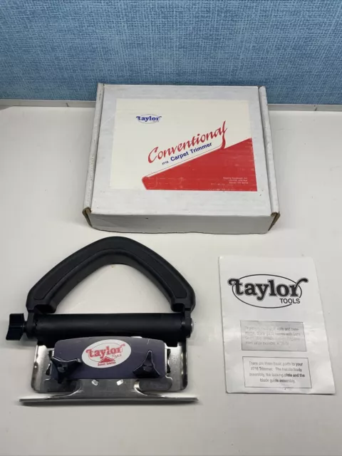 Recortadora de alfombras convencional Taylor Tools mango ajustable - modelo 716 - ¡NUEVO!