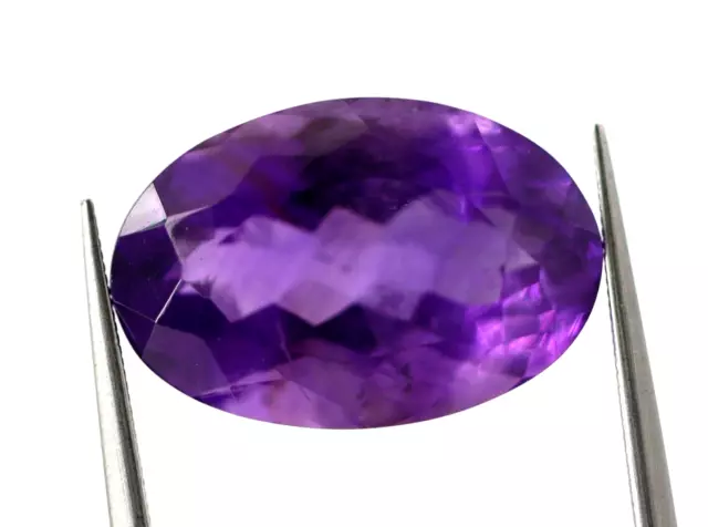 Non Chauffé Naturel Améthyste Violet 5.73 CT Brésil Desseré Coupe Ovale Gemme