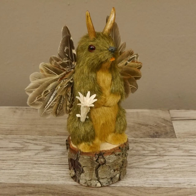 Wolpertinger Mini Maclean Preparado Con Edelweiß, Ala Y Cornamenta #86.15.2