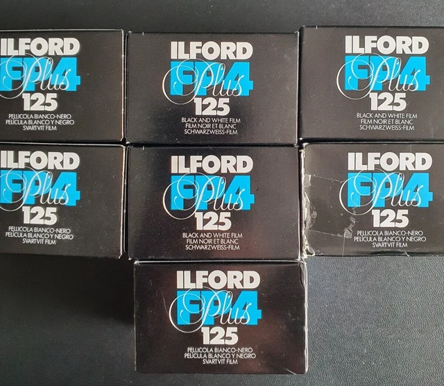 Ilford FP4 125 7 rollos 35 mm película en blanco y negro 36 exposiciones - CADUCADA