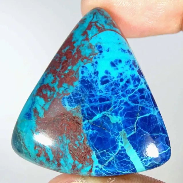 82.70Cts Natural Blue Azurite Pear Cabochon Loose Gemstone