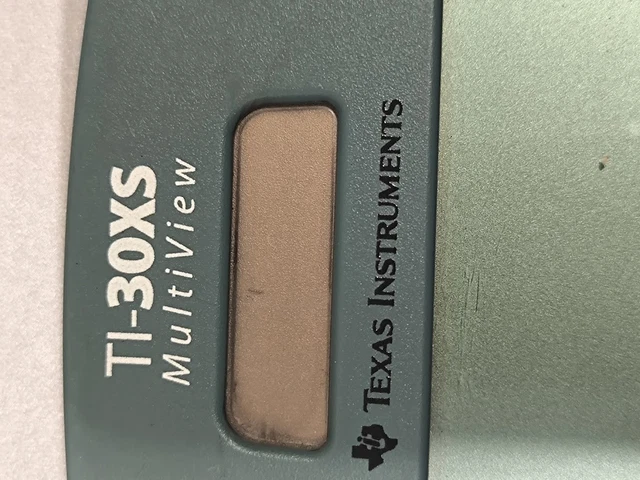 Working Texas Instruments TEXAS INSTRUMENTS TI-30XS MultiView Scientific Calculator - Used ...