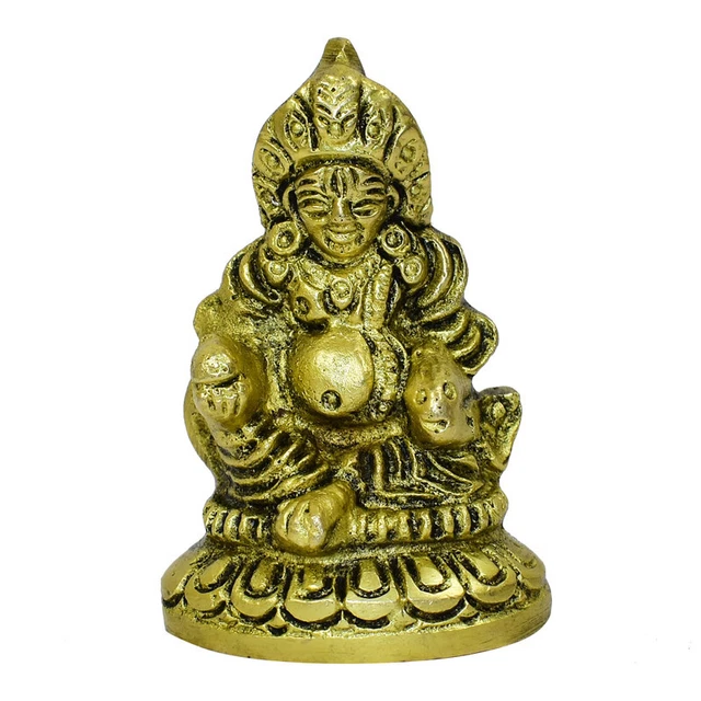 Kuber Statue Idol Hindu God Religious Murti For Success Wealth Home Decor Office