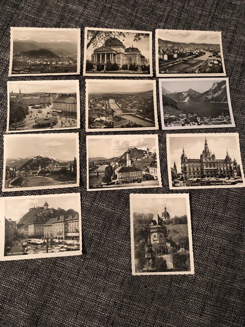 11 Mini Pk Ak Fotos Historisch Graz Steiermark 1930 Rarität Selten Rar