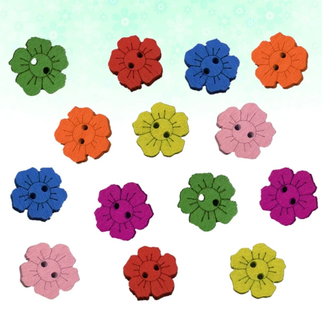 200 piezas botones hágalo usted mismo botones de coser adornos de botones de coser
