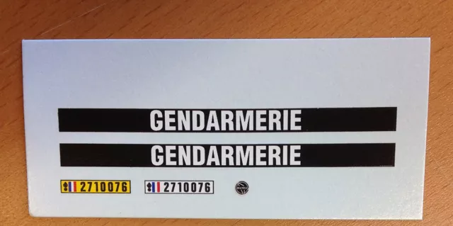 Decal Decalcomanie 1/32 Gendarmerie Pour Matra Djet Ou Autre Proto Slot Kit
