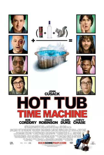 HOT TUB TIME MACHINE Movie POSTER 27 x 40 John Cusack, Clark Duke, A