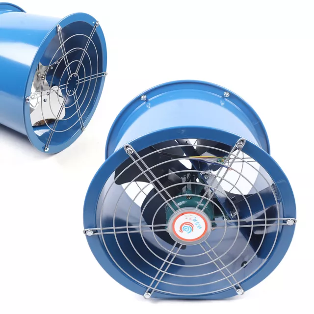 16 inch 550W Axial Fan Cylinder Pipe Spray Booth Paint Ventilator  Fan 110V USED