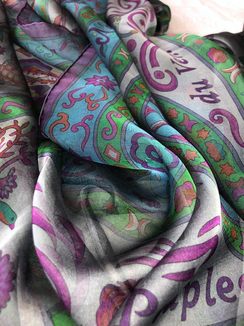 Châle Etro Milano Mousseline De Soie - Multicolore Floral - Neuf Sans Étiquette - Sublime
