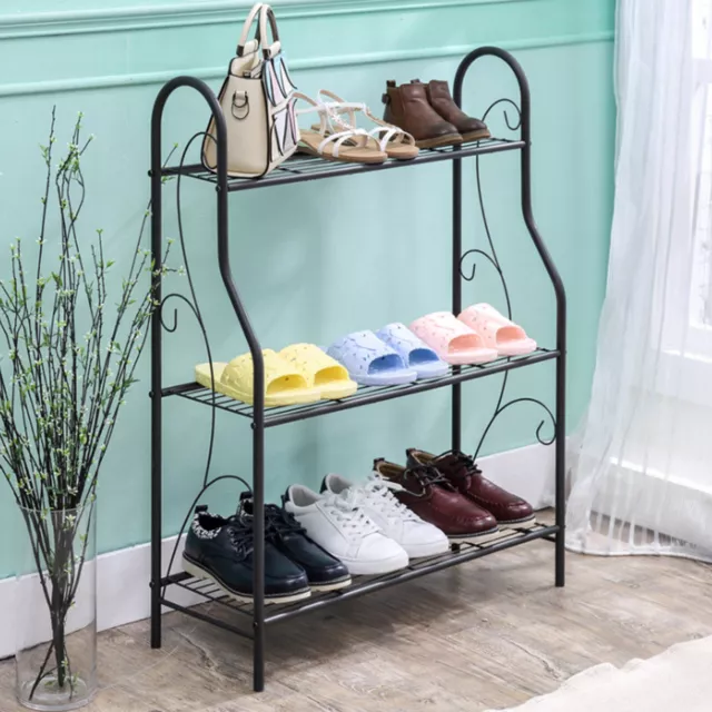 3 Tier Metal Plant Stand Flower Pot Rack Holder Indoor/Outdoor Shelf Plant Stand