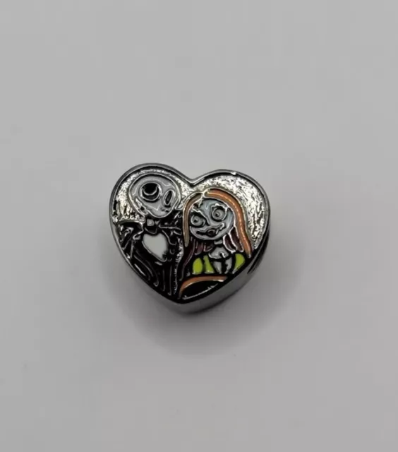 🔅Nightmare Before Christmas JACK & SALLY Portrait 925 Sterling Silver Charm 3