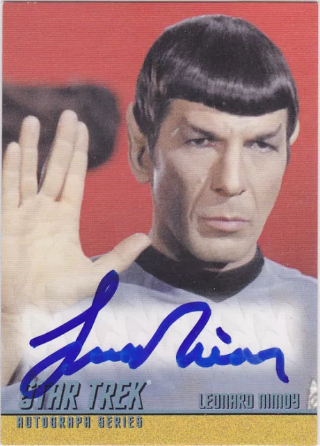 Leonard Nimoy Autogramm Star Trek Fringe Autograph Bonanza