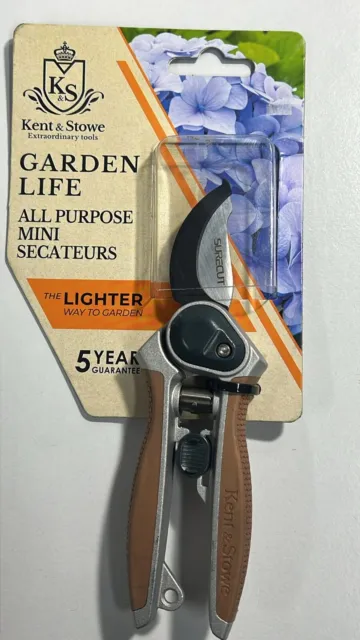 Kent & Stowe garden life all purpose mini secateurs 70100781-V1, 15mm flowers li