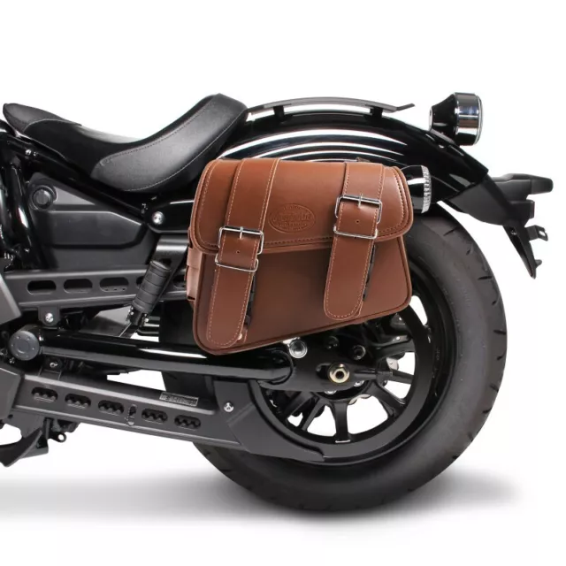 Solo Satteltasche Craftride für Chopper / Custombike Iron Montana I 8l braun CB4