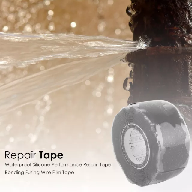 Waterproof Silicone Self-adhesive Sealing Tape Water Pipe Repair Tape (Grey) 2