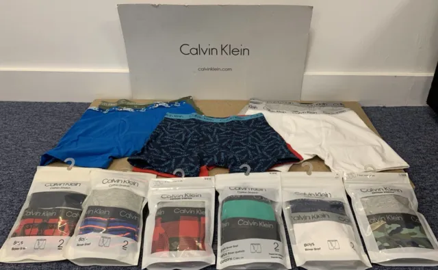 Calvin Klein Original Multi-coloured Boys boxers 8 to 18 years old 100% genuine