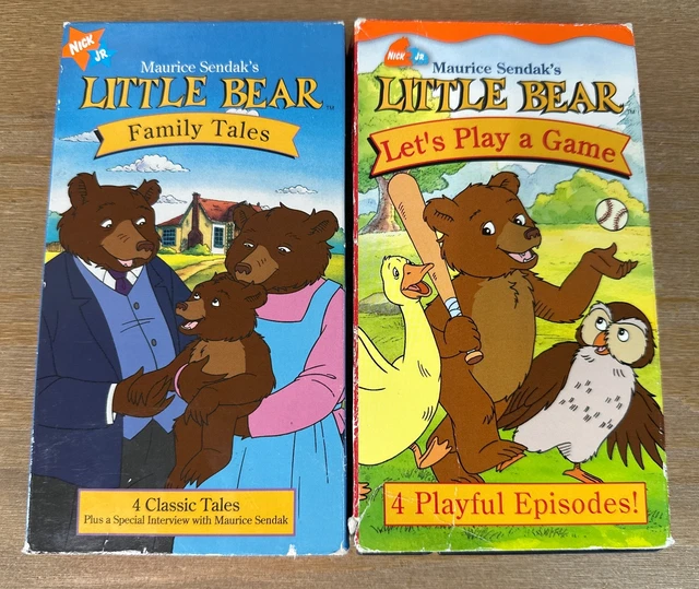 LITTLE BEAR - Lets Play a Game VHS, 2001 & Goodnight Little Bear 1998 ...