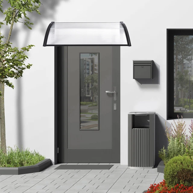 [en.casa] copertura tettoia tettoia per porta tetto per porta di casa tetto per porta di casa 120 x 100 cm