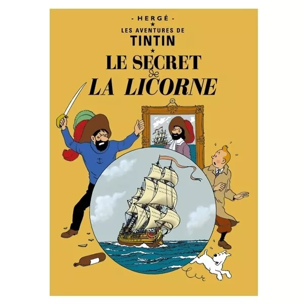 Poster Moulinsart Tintin Album: The Secret of the Unicorn 22100 (50x70cm)