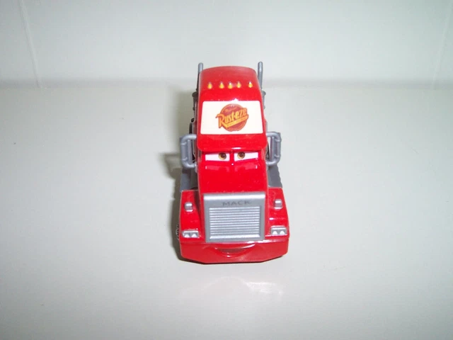 Disney Pixar The World of Cars Race O Rama Die Cast Mega Size Mack Semi Truck