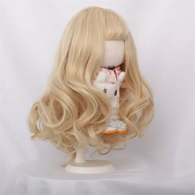 Doll Hair Wig Soft Doll Accessories Curly Replacement Wig Handcraft Doll