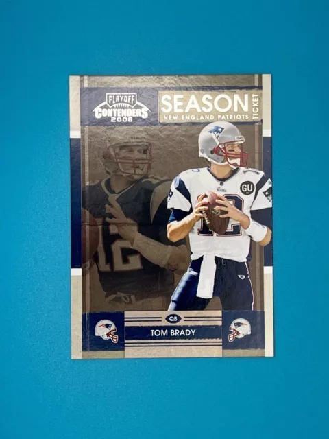 2008 Playoff Contenders #58 Tom Brady - NFL Sammelkarte