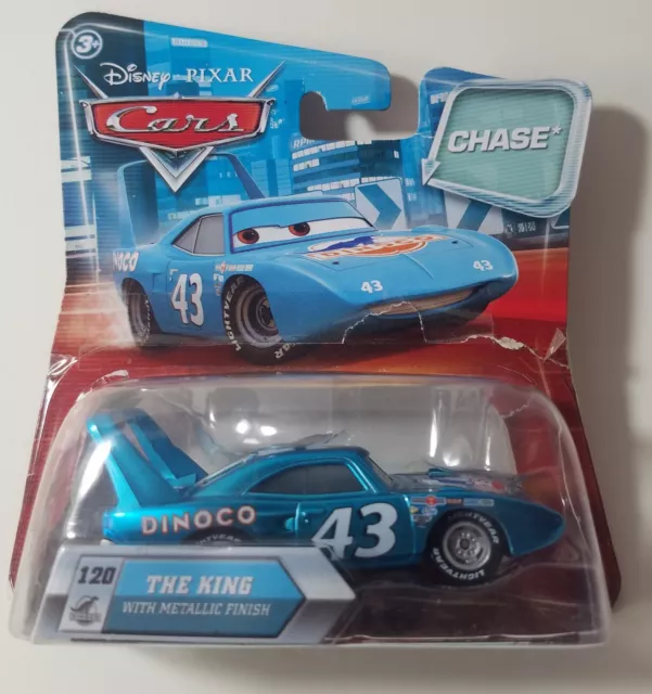 Disney Pixar Cars The King With Metallic Finish Chase DAMAGED CARD