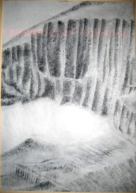 rarità LORIS NELSON RICCI - carboncino nero -
