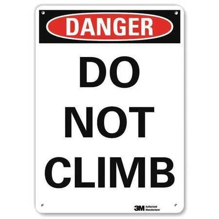 Lyle U3-1304-Na_7X10 Danger Sign,7" W,10" H,0.040" Thickness