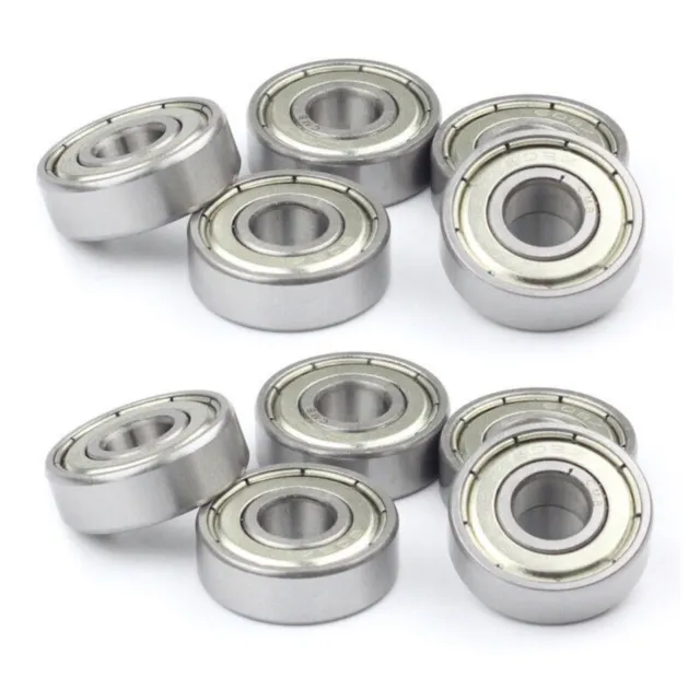 10Pcs Durable Carbon Steel 625zz Deep Groove Ball Bearings Kit 5mm Thickness N