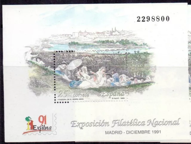 España 1991 Exfilna´91 Edifil 3145 Hb