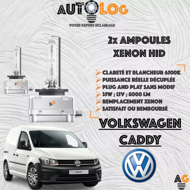 ✅ KIT 2x AMPOULES XENON HID VOLKSWAGEN CADDY ✅