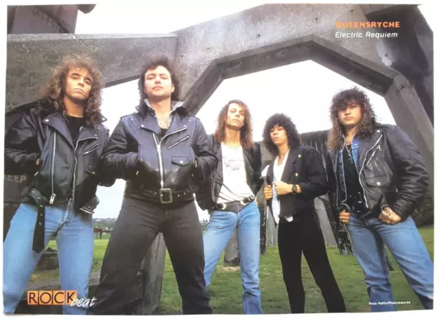 Queensryche Geoff Tate / John Norum Europe 1980'S Magazine Pinup Poster Clipping