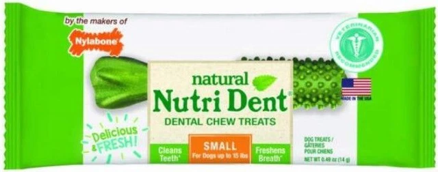 Nylabone Natural Nutri Dent Fresco Aliento Limitada Ingredientes Perro Pequeño