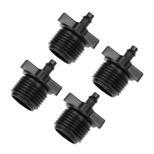 Barb Drip Pipe Connector 1/2BSPF Thread 6.5mm Fitting Garden Irrigation 4pcs