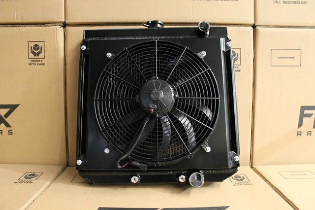 FORD FALCON XR XT XW XY Windsor V8 FENIX Alloy Radiator, Shroud & 16 ...