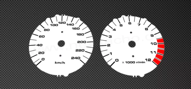 Disco di Tacho Adatto A per Suzuki DL1000 Alimentazione-V Calibro DL 1000 Bianco