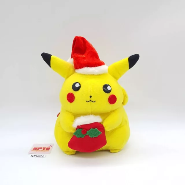 Pikachu I002 Pokemon Musical Christmas Banpresto 1999 Plush 7" Tag Japan Rare
