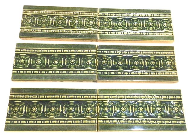 antique victorian  fireplace tiles