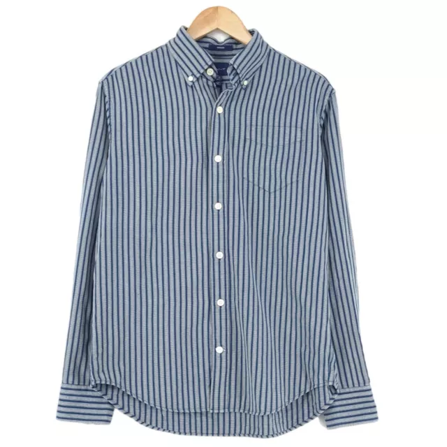 GANT Hugger Rayé Chemise Manches Longues Hommes Taille M 39/40