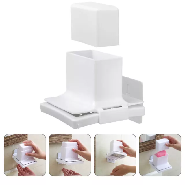 Toilet Soap Holder Bathroom Sink Organizer Powder Box Containers Nonporous