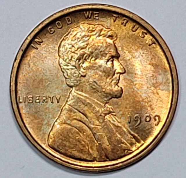 1909 VDB 1c Nice Original Key Date Lincoln Wheat Cent Penny