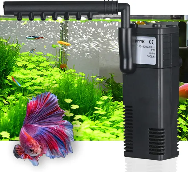 Quiet Betta Fish Filter Aquarium Internal Filter Biochemical Small 79