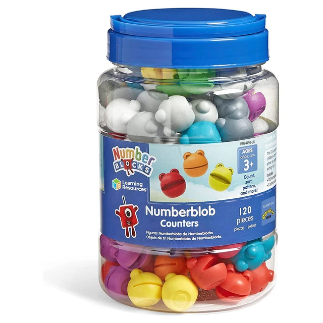 Click Number Blocks LEARNING RESOURCES NUMBERBLOCKS Numberblob Counters Set £17.89 ...