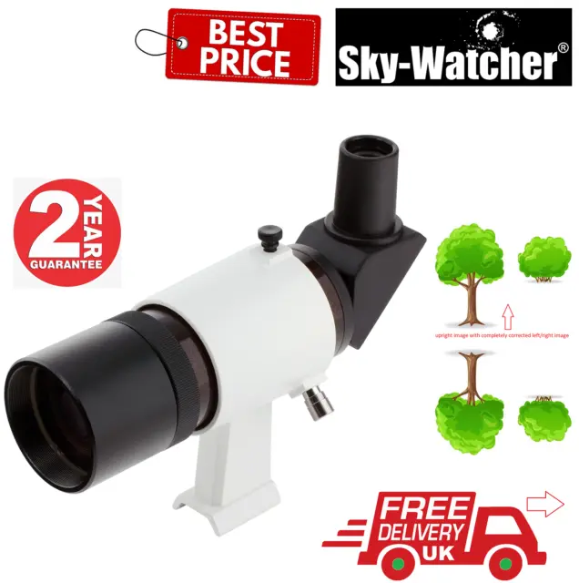 Buscador de imágenes eréctil en ángulo recto SkyWatcher 9x50 con soporte (Stock del Reino Unido)