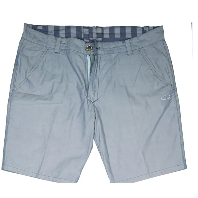 Oakley Pantaloni Uomo Corti Capri Bermuda Short 54 XXL W38 Grigio Lati 2 IN 1 2