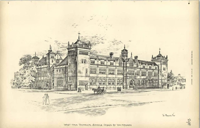 1895, West Ham Technical Schools Design Henman