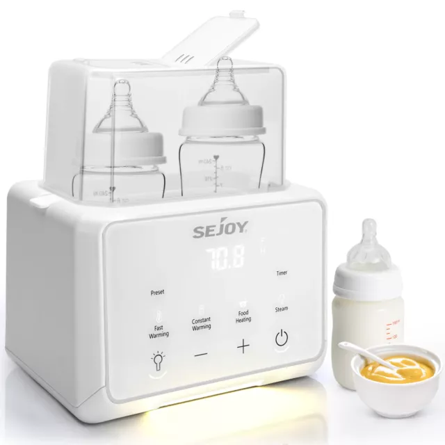 Baby Bottle Warmer Fast Baby Food Heater for Breast Milk Formula Steam Sterilize