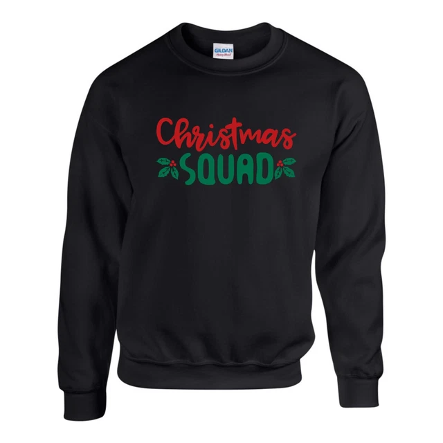 Christmas Squad Jumper, Xmas Tree Ugly Santa Funny Gift Sweatshirt Unisex Top